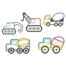 Stickdatei - Baustelle Satin